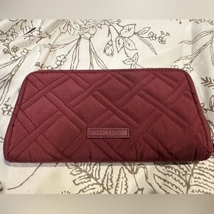 Vera Bradley Large Wallet. Mauve in color.